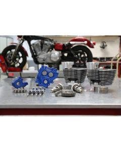 S&S Cycle 330-0665 Power Package 100" Black Big Bore Kit w/ 585 Gear Cams 99-06
