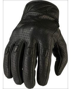 Z1R Mens 270 Premium Goat Skin Leather Vented Perforated Gloves