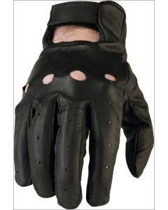 Z1R Mens 243 Premium Goat Skin Leather Vented Perforated Open Knucle Gloves