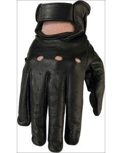 Z1R Womens 243 Premium Goat Skin Leather Perforated Open Knuckle Gloves
