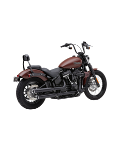 Cobra 3" RPT Raven Black Slip-On Mufflers 4 Harley 18-22 Softails