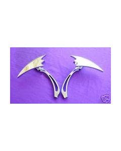 V-Twin Mirrors for Harley Chrome Crescent Pair