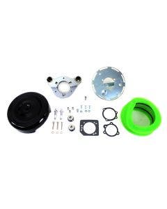 V-Twin 34-1355 Round Bobbed 8" Air Cleaner Cover HD Softail & Sportster 11-17