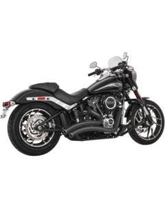 Freedom Performance Black Exhaust Sharp Curve Radius w/ Star Tips M8 Softail