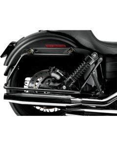 Cycle Visions CV7400B Bagger Tail Kit for Dyna FXD 06-17 Black Saddlebag Mounts