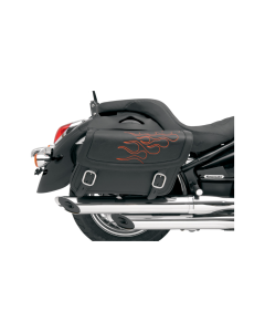 Saddlemen Highwayman Tatto Orange Stitch Medium Universal Throwover Saddlebags 