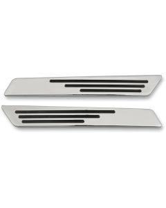 Drag Specialties Hotop Designs Chrome Saddlebag Hinge Latch Inserts for Harley 14-19
