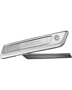 Accutronix Chrome Diamond Latch Cover Inserts for Harley Touring Models 2014