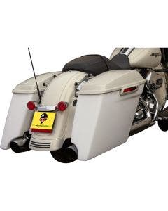 Cycle Visions 4" Extended Left Saddlebag for Harley 14-15 Touring -W/ Cutout