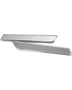 Klock Werks Chrome Limited Saddlebag Hinge Inserts for Harley Touring FLHT 14-17