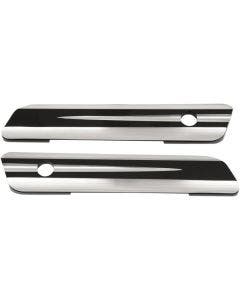 Drag Black Machined Saddlebag Hinge Billet Latch Covers for Harley 14-16 Touring