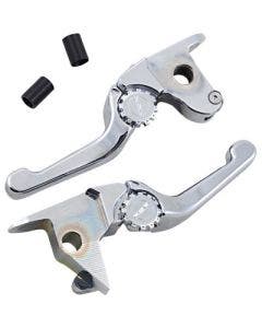 PSR 12-01664-20 Chrome Anthem Shorty Lever Set Pair Harley FLSS FLSTFBS 2016