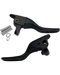 Drag Black Short Hand Lever Set for Harley TBW 08-13 Touring Models