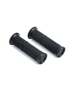 Kuryakyn Satin Black Riot Grips for 1" Diameter Bars Honda Suzuki 3585