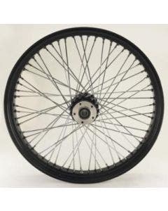 Ultima 36-656 Black / Chrome 60 Spoke 26 x 3.5" Front Wheel 1" Axle 00-07 Harley