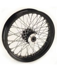 Ultima 36-659 Black / Chrome 60 Spoke 18 x 5.5" Rear Wheel 1" Axle 00-07 Harley