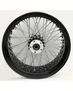 Ultima 36-660 Black / Chrome 60 Spoke 18 x 8.5" Rear Wheel 1" Axle 00-07 Harley
