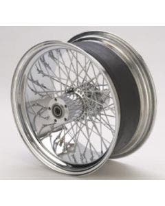 Ultima 36-960 Chrome 60 Spoke Rear Wheel w/ Billet Hub 18” x 8.50” 1" Harley