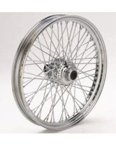 Ultima 36-961 Chrome 60 Spoke Front Wheel w/ Billet Hub 21” x 2.15” Harley