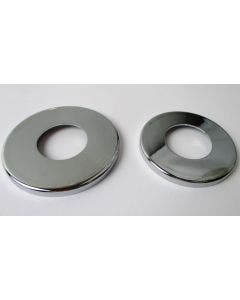Mid USA Chrome Dust Covers Upper & Lower Bearing Covers for Harley Triple Tree