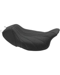 Mustang 75059 Black Gravity Revere Journey Low Solo Seat Harley Touring 08-Up