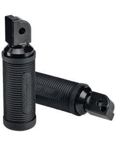 Biltwell 7004-204-04 Black Punisher Passenger Footpeg Set H-D Softail M8 18-Up