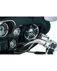 Kuryakyn Chrome Zombie Front Fairing Speaker Grills for Harley FLH/T 96-13 | 3787