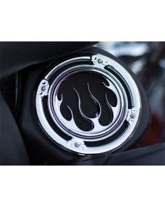 Kuryakyn Chrome Front Fairing Flame Speaker Grills for Harley FLH/T 96-13 | 3788