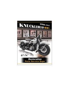 V-Twin 48-0928 Harley Davidson Knucklehead Service & Parts Manual Restoration