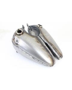 V-Twin 38-0136 Bobbed 3.5 Gallon Gas Tank Set 3/8 Axle Cateye Harley UL FL 40-46