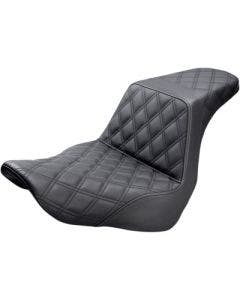 Saddlemen Step 2 Up Lattice Diamond Black Seat M8 Harley Softail FXLR FLSB 18-23