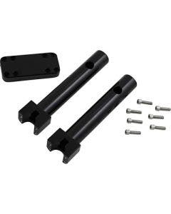 Wild 1 One WO910GB Gloss Black 10" Savage Chubby Billet Riser 1 1/4" Bars