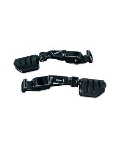 Kuryakyn 3995 Gloss Black Ergo II Cruise Mounts w/Trident Dually ISO-Pegs