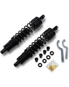 Drag Premium Black 13" Adjustable Rear Spring Standard Shocks XL FXR 86-03