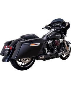 Vance & Hines 2-1 High Output PCX Matte Black Exhaust System Harley 17-22 Touring