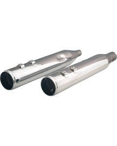 Khrome Werks HP-Plus Chrome Race Tip 4.5" Exhaust Mufflers for Harley M8 FLH 17-