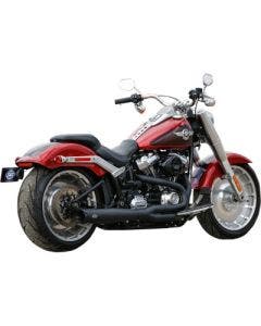 S&S 550-0846B Black SuperStreet 2:1 50 State Exhaust System Harley Softail 18-Up