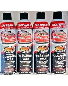 4 Cans FW1 FastWax Waterless Wash and Car Wax Removes Dirt, Adds Shine !