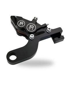 PM Contrast Cut 4 Piston Rear Brake Caliper for Harley Touring 08-18 w/ PM Disc