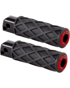 Arlen Ness Red Diamond 18-up Softail Passenger Mount Footpegs 4 Harley 