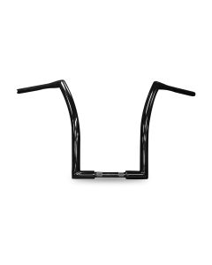 DNA Black 18" Rise Monster Wide Ape Hanger Fat Bars 1.5" Handlebars Harley 96-Up