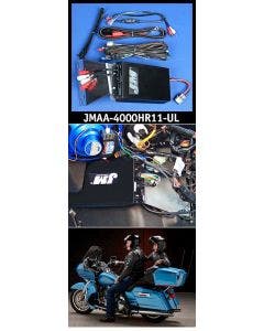 J&M JMAA-4000HR11-UL Performance Series 4-CH 400w Amp Kit 11-13 Harley FLTRU