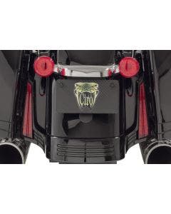 Ciro Black w/ Red Lens Filler Panel Lights For FLTR & FLH with All Red LEDs 