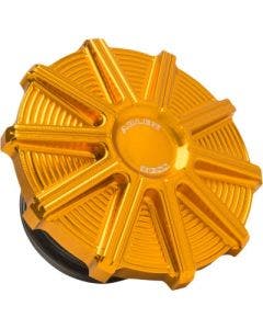 Arlen Ness 701-004 10 Gauge Gas Cap Gold Harley FLH FLS FXD XL 93-20