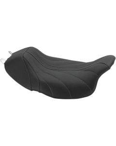 Mustang 75059GM Black/Grey Gravity Revere Journey Solo Seat Harley Touring 08-Up