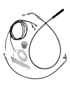 FBI EZ Install Plus 16" Braided Handlebar Install Kit 4 Harley 21-24 Road Glide