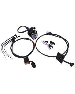 Hardbagger Top Shelf 12V Volt Outlet Charger Kit for Harley Saddlebag