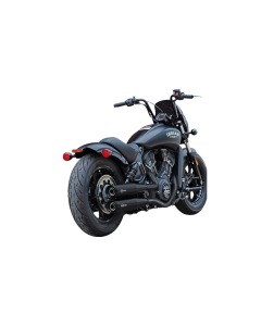 S&S Grand National Black Slip-On Mufflers 49 State 4 Harley 19-23 Scout Models