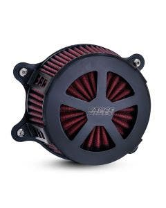 Vance & Hines 41460 Black VO2 Radiant V Air Cleaner Harley Big Twin Cam TBW FLH