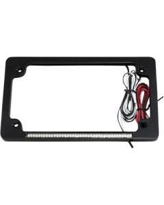 Custom Dynamics Universal Black Horizontal Plate Frame LED Truflex Bar Light